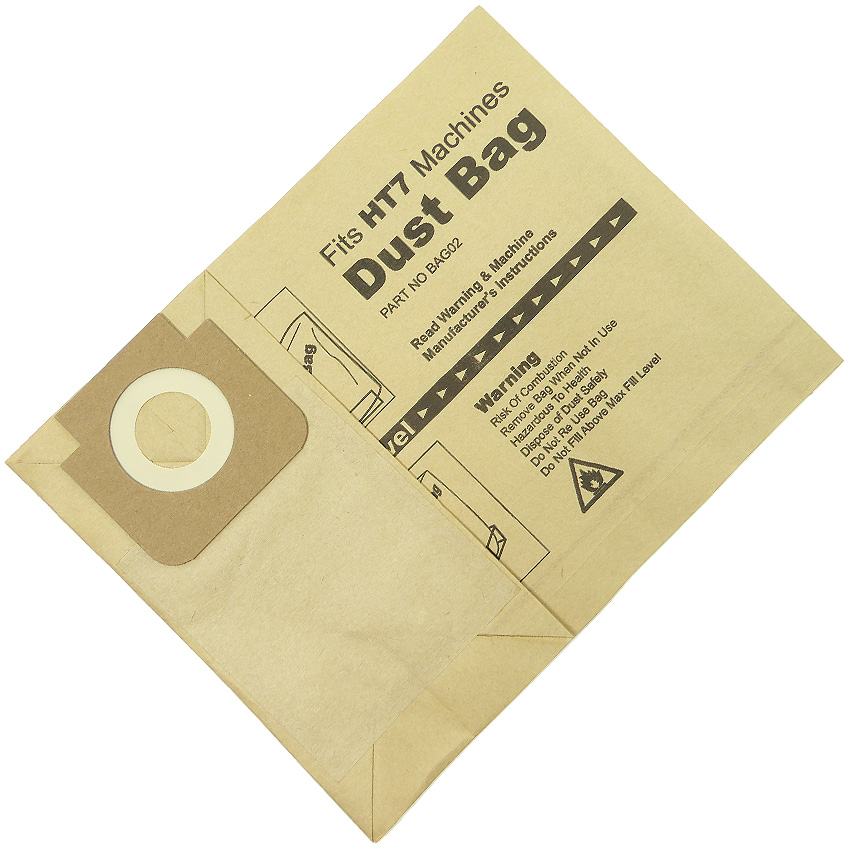 HT7 / HTF Disposable Floor Sander Paper Dust Bag - Pack of 50